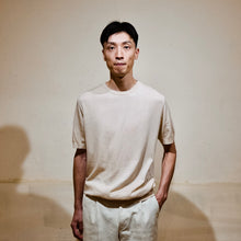 画像をギャラリービューアに読み込む, ハイゲージニットTee 国産コットン100% / Knitted T-shirt long-staple Japan Cotton 100%