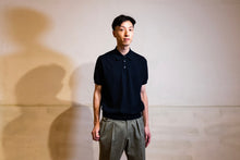 画像をギャラリービューアに読み込む, 18Gニットポロシャツ ネイビー コットン100% / Knitted Polo Navy Cotton 100%
