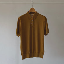 画像をギャラリービューアに読み込む, 【ブラウン】18Gニットポロシャツ　島根コットン100% / Knitted Polo oku-Idzumo Cotton (unisex)
