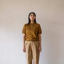 画像をギャラリービューアに読み込む, 【ブラウン】18Gニットポロシャツ　島根コットン100% / Knitted Polo oku-Idzumo Cotton (unisex)
